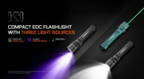 AceBeam K1 1000 Lumen EDC Torch – White, Green Laser & UV Torch
