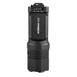 Acebeam X30 powerful flashlight standing upright, showing its front face, control switch, and branding.