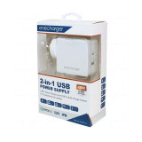 Encharger QC3-AC2-PD30W-A+C - 48W Dual USB Fast Charging Wall Adapter