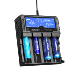 XTAR Dragon VP4L Plus - 4-Slot Smart Battery Charger, Analyser and Tester for Li-ion & NiMH Batteries