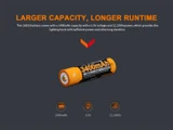 Fenix ARB-L18-3400U Micro-USB 3400mAh Rechargeable 18650 Battery