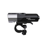 Side view of the Fenix BC45R 3300 lumens rechargeable bike light with its quick-release handlebar mount.