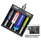 XTAR MX4 - Universal Smart Battery Charger for Li-ion/LiFePO4/NiMH Batteries