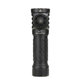 Skilhunt EC150 right-angle flashlight, front view, showcasing the side switch and textured body.