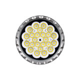 Front view of the Acebeam X80GT 3 - 30000 Lumen High-power Exploration Flashlight head with all white LEDs.