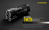 Nitecore TM28 OLED-Embeded 6000 lumens Tiny Monster LED Torch