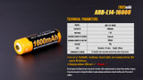 Fenix ARB-L14 1600U USB Rechargeable Lithium-ion Battery