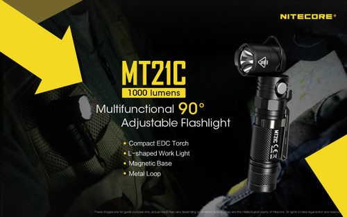 Nitecore MT21C 90 degree adjustable LED torch
