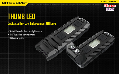 Nitecore Thumb LEO USB rechargeable compact LED keychain light