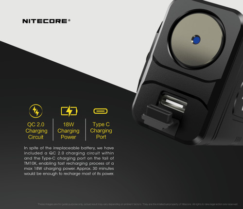 Nitecore TM10K 10000 lumen Tiny monster rechargeable LED torch