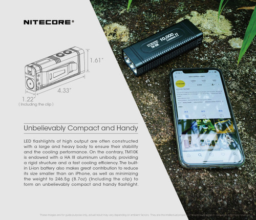 Nitecore TM10K 10000 lumen Tiny monster rechargeable LED torch
