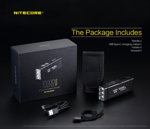 Nitecore TM10K 10000 lumen Tiny monster rechargeable LED torch
