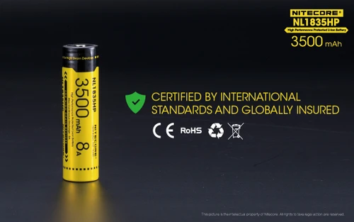 Nitecore NL1835HP 3500 mAh 18650 Li-ion rechargeable battery