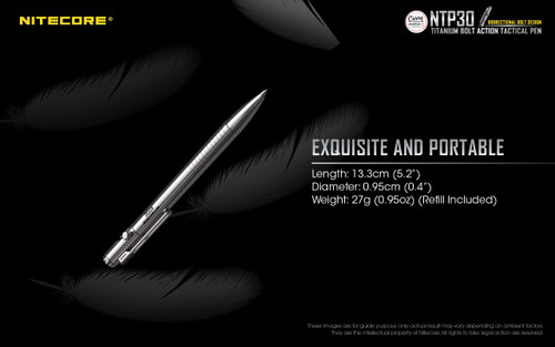 Nitecore NTP30 Titanium tactical pen