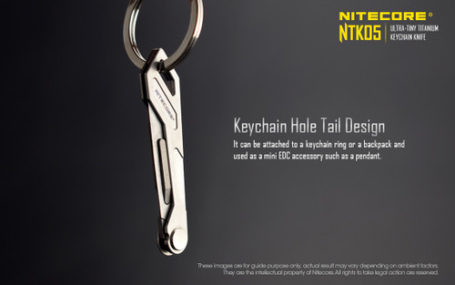 Nitecore NTK05 Tiny titanium folding scalpel