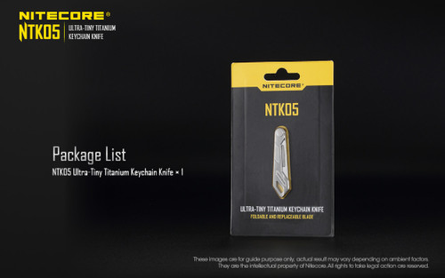 Nitecore NTK05 Tiny titanium folding scalpel