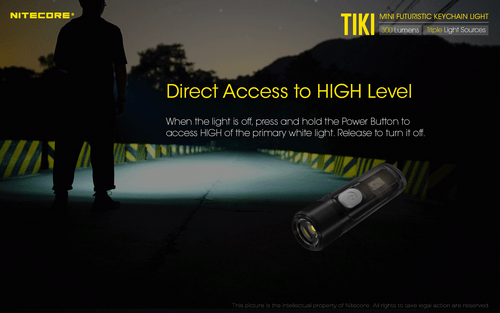 Nitecore TIKI LE Tiny 300 lumen rechargeable keychain and signal light