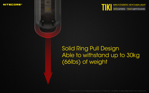 Nitecore TIKI LE Tiny 300 lumen rechargeable keychain and signal light