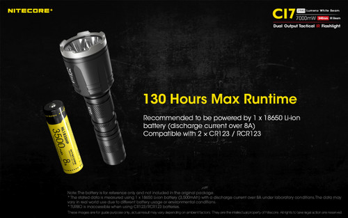 Nitecore CI7 Dual 2500 lumen White and IR LED torch