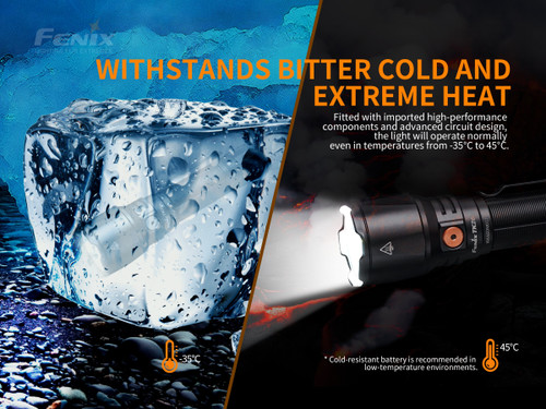 Fenix TK26R Tri-coloured 1500 lumen rechargeable tactical LED torch