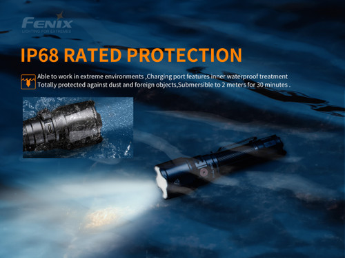 Fenix TK26R Tri-coloured 1500 lumen rechargeable tactical LED torch