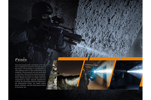 Fenix TK26R Tri-coloured 1500 lumen rechargeable tactical LED torch