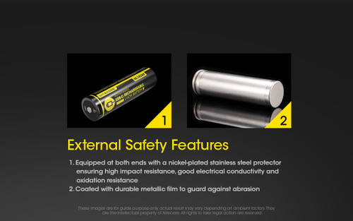 Nitecore NL1826R Li-Ion 2600mAh USB rechargeable 18650 battery