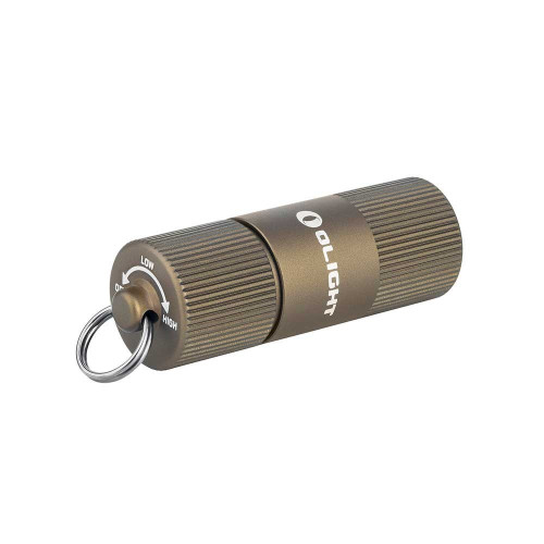 Olight i1R 2 Desert Tan 150 lumen USB rechargeable keyring torch