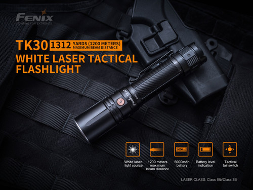 Fenix TK30 White Laser 500 lumen 1.2km throw LEP torch