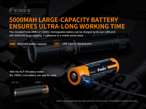Fenix TK30 White Laser 500 lumen 1.2km throw LEP torch