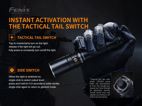 Fenix TK30 White Laser 500 lumen 1.2km throw LEP torch