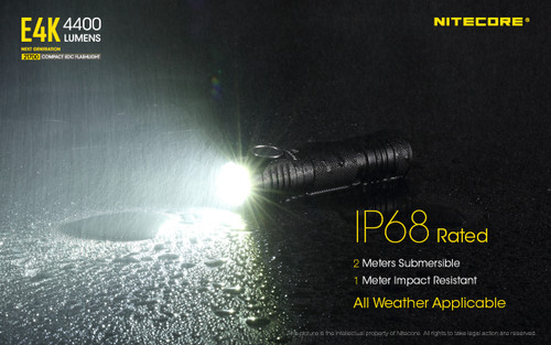 Nitecore E4K Explorer Series 4400 lumen compact EDC torch