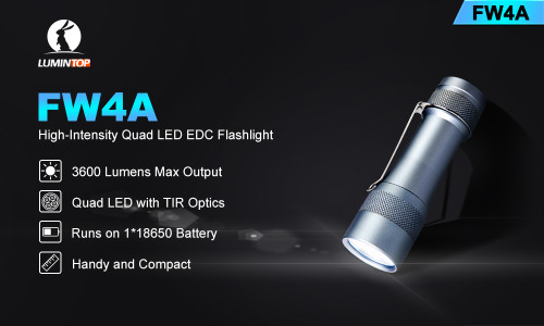 Lumintop FW4A Compact 3600 lumen enthusiasts LED torch