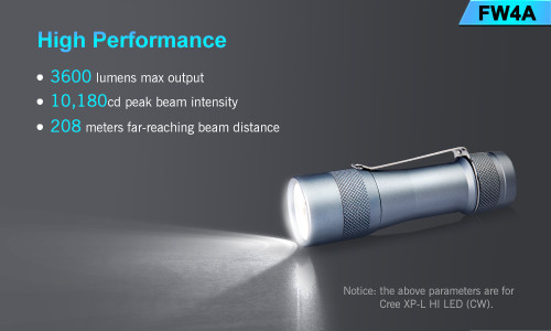 Lumintop FW4A Compact 3600 lumen enthusiasts LED torch