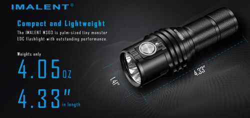 Imalent MS03 Palm-sized 13000 lumen powerful LED torch