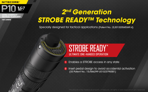 Nitecore P10 V2 Compact 1100 lumen tactical LED torch