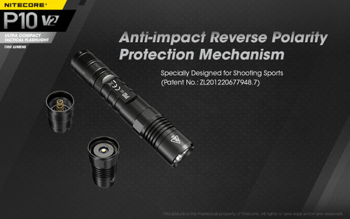 Nitecore P10 V2 Compact 1100 lumen tactical LED torch