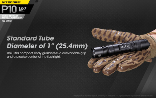 Nitecore P10 V2 Compact 1100 lumen tactical LED torch