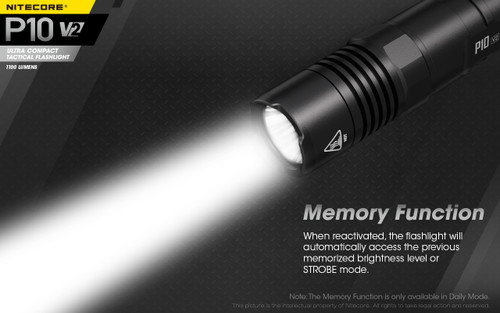 Nitecore P10 V2 Compact 1100 lumen tactical LED torch