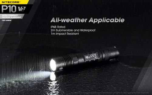 Nitecore P10 V2 Compact 1100 lumen tactical LED torch