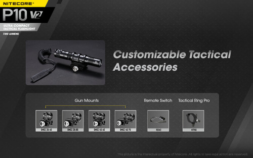 Nitecore P10 V2 Compact 1100 lumen tactical LED torch