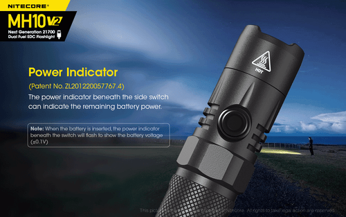 Nitecore MH10 V2 Next Generation 1200 lumen USB-C rechargeable LED torch 