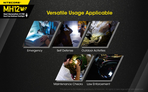 Nitecore MH12 v2 Next Generation 1200 lumen USB-C rechargeable LED torch