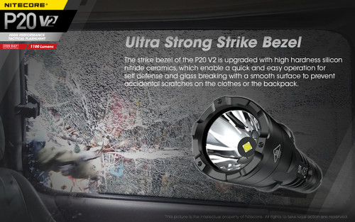 Nitecore P20 v2 - Strobe Ready 1100 lumen tactical LED torch