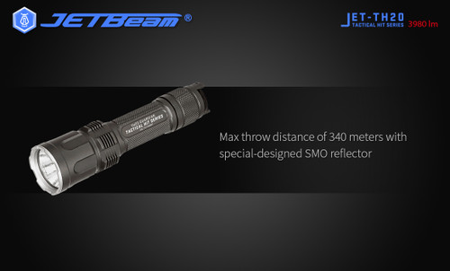 JETBeam JET-TH20 Guardian high performance 3980 lumen USB-C rechargeable tactical torch