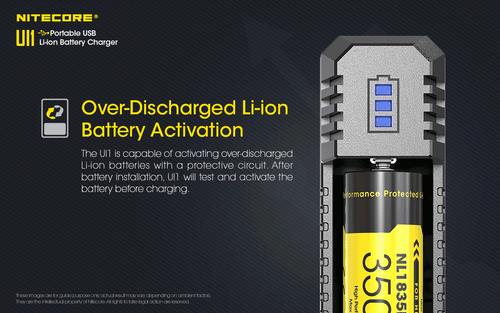 Nitecore UI1 portable USB battery charger