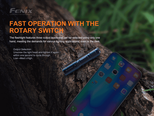 Fenix E01 V2.0 mini 100 lumen EDC torch