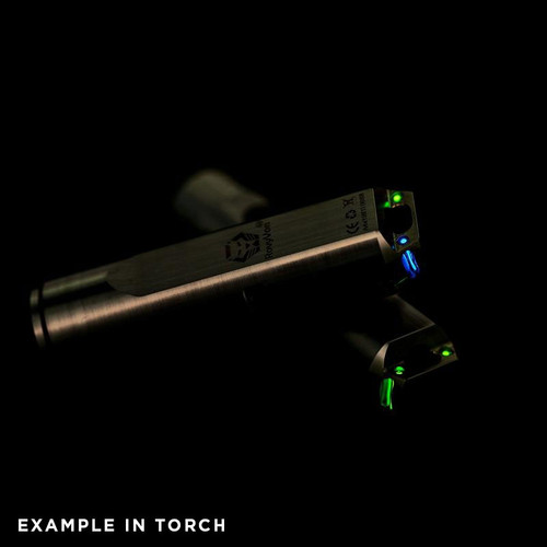 1.5mm x 6mm tritium vial/capsule - blue or green 