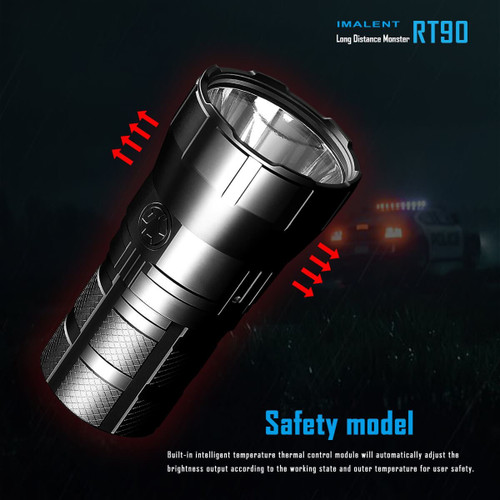 Imalent RT90 compact 4800 lumen 1300m rechargeable search light