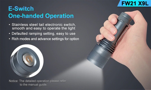 Lumintop FW21 X9L Copper Compact 6500 lumen 810m throw LED torch